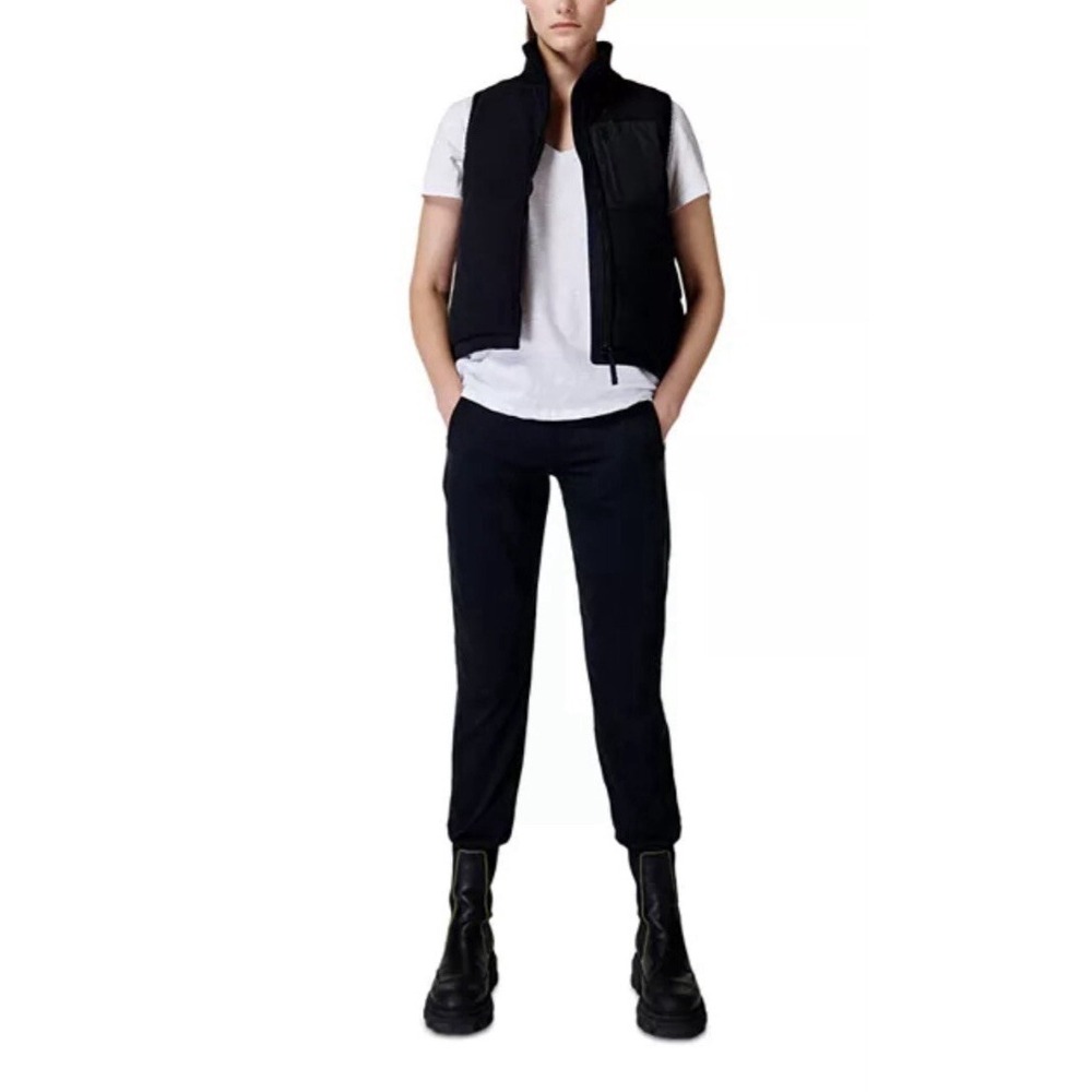 Sweaty Betty Venture Padded Mixed Media Fleece Vest small blue cropped US 8/10‎